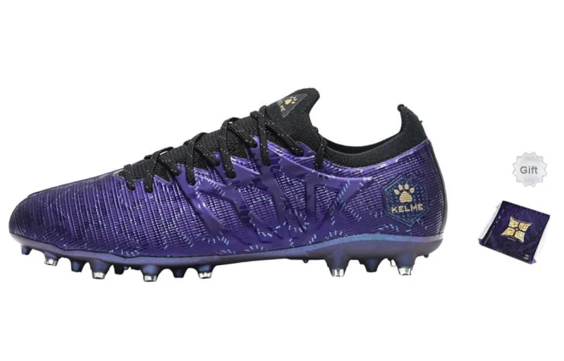 KELME Speed Electric 3.0 MG Rubber Short Studs Anti Slip Wear Resistant Soccer Shoes Unisex Dark Purple-0