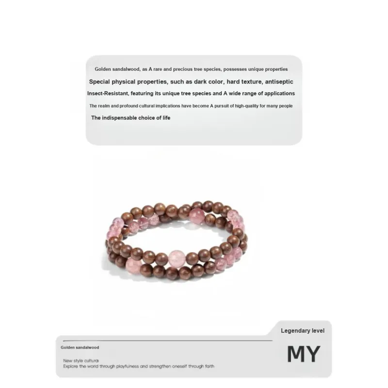 MY Golden Sandalwood Bracelets Unisex-2