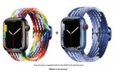 Apple Woven Strap-Rainbow * Blueberry