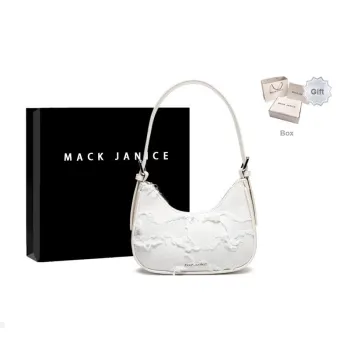 MACKJANICE Polyurethane Bonded Synthetic Leather Handbag Shoulder Bag Regular Women's Milk White