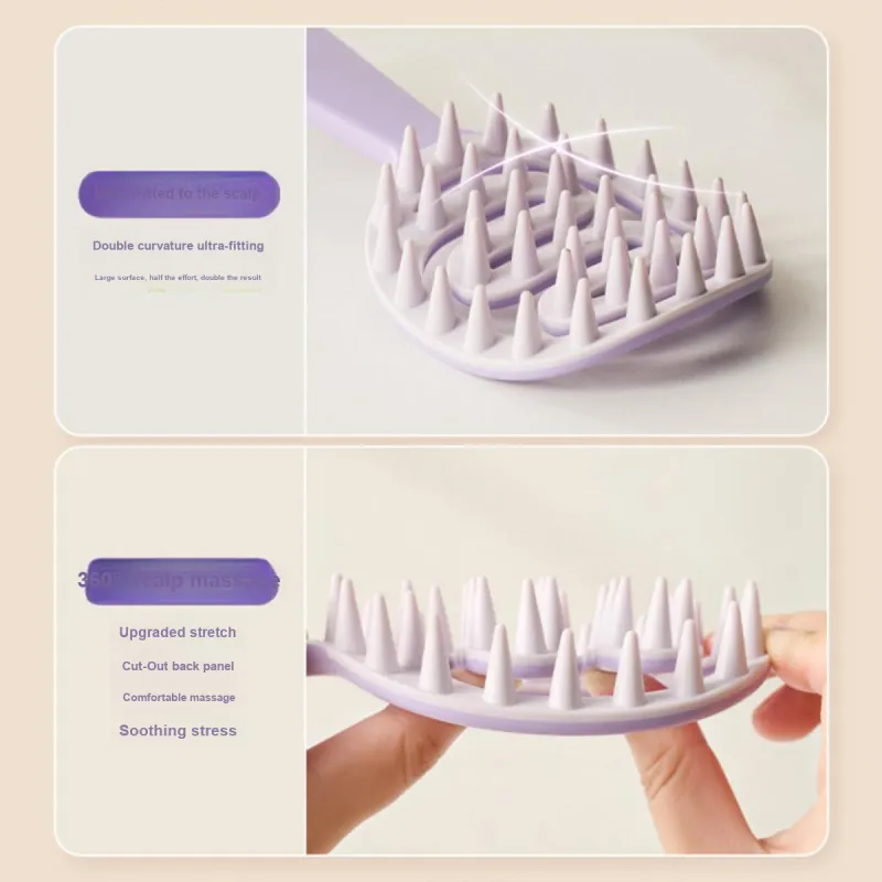 Malian Dry And Wet Dual Use Long Handle Shampoo Comb Home Use Long Hair Straightener Tool-3