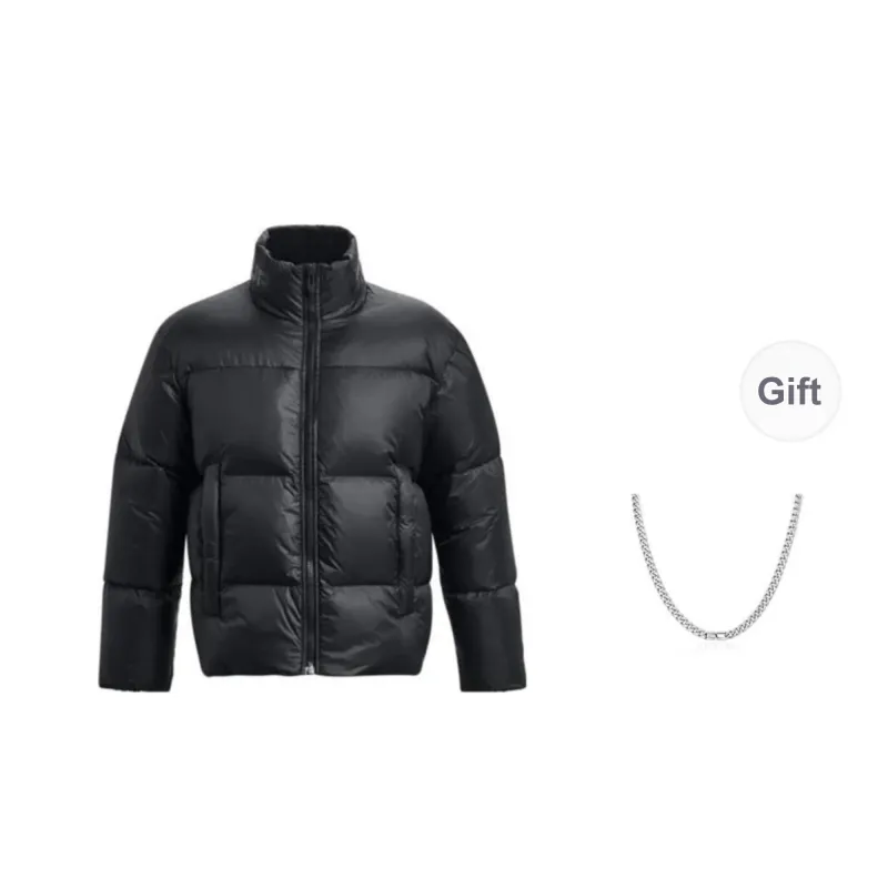 Under Armour Down Jacket Men's Black, Comes With Necklace-0