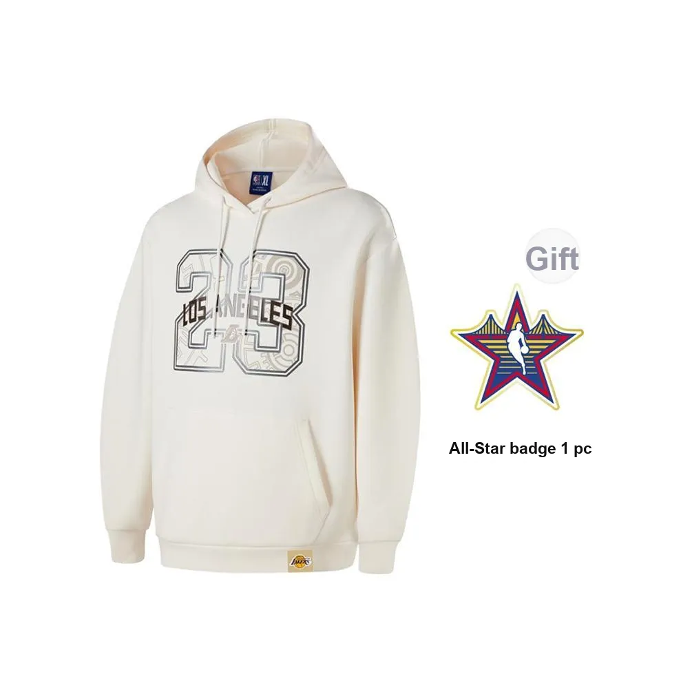 NBA Lakers James Свитшот Унисекс Белый