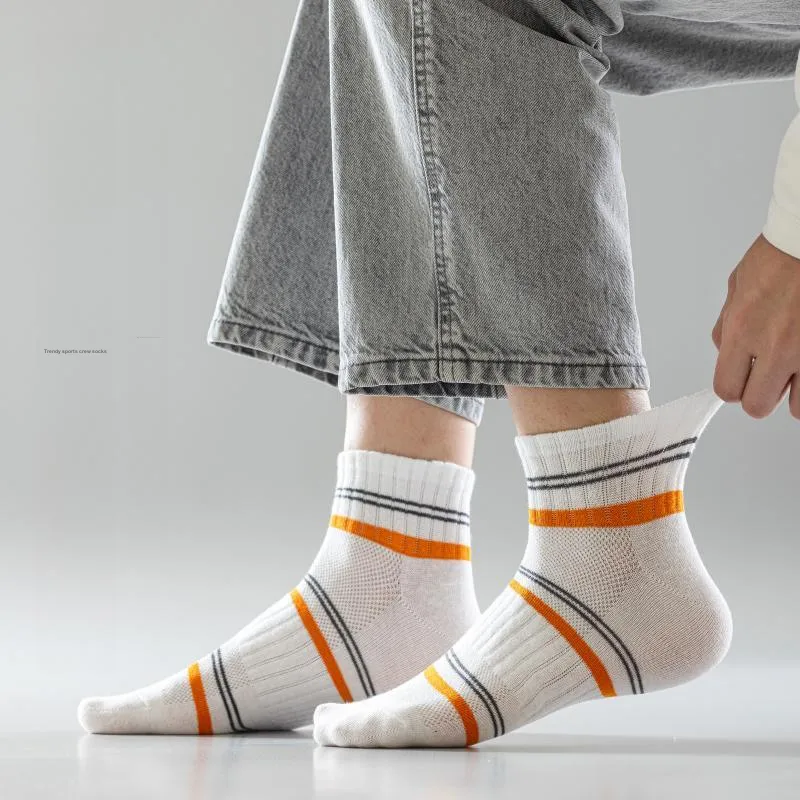 FAIRWHALE Mid Calf Socks Unisex 5 Pack-22