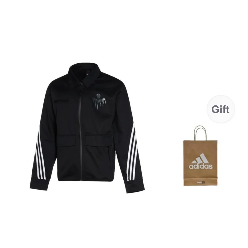 Adidas Jackets Coats Unisex Black Shopping Bag Included-0