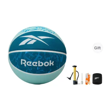Reebok Rubber Basketball Blue Size 7 Street Training Competition Unisex