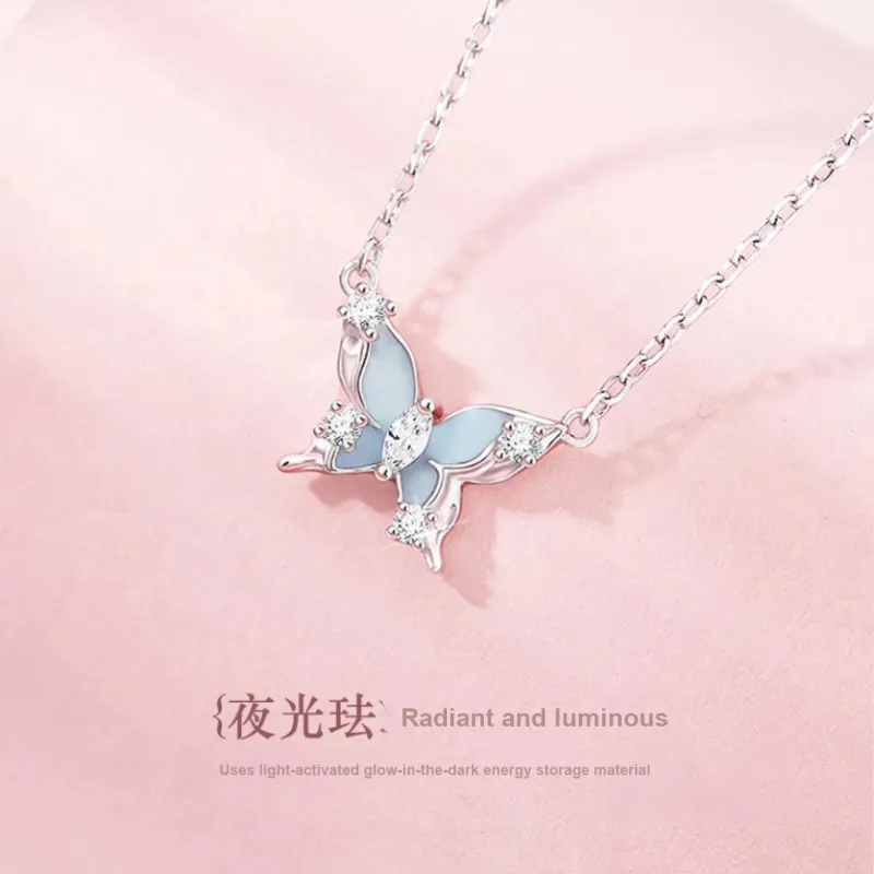 MINTLEAF S925 Silver Necklaces Women's Silver white Gift Box-5