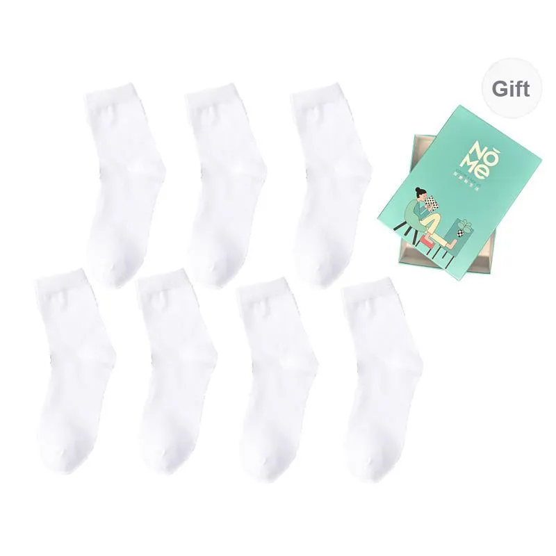 NOME Mid Calf Socks Men Multicolor Basic Mixed Color-17
