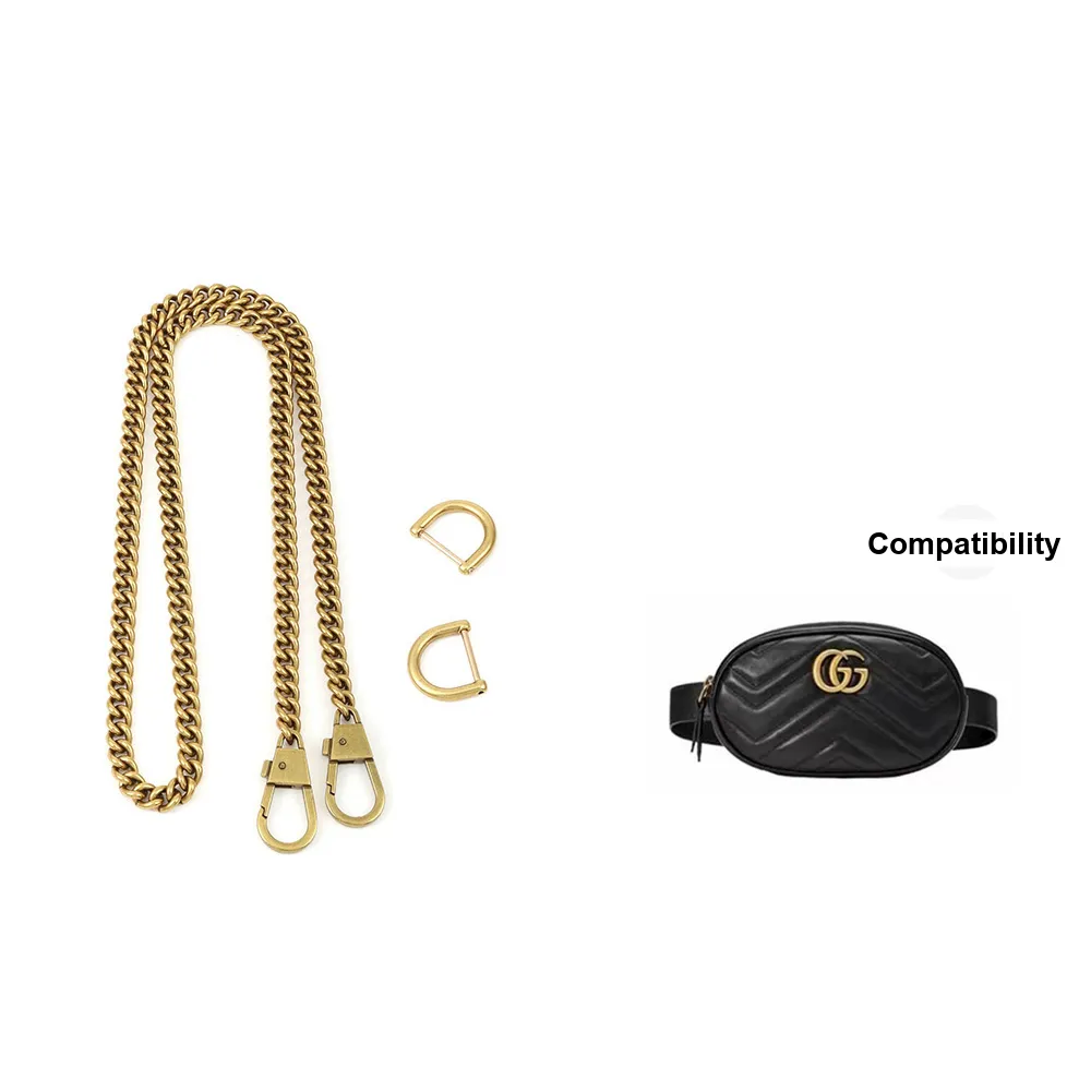 Modified Sauce Металл Сумка Ремень Женские Античное Золото