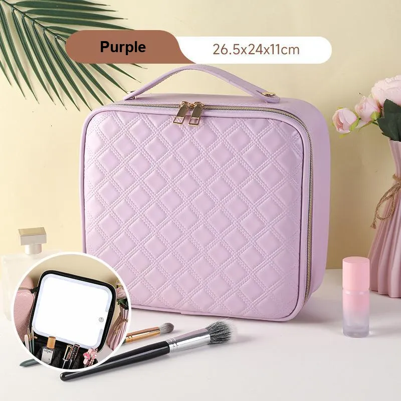 MUYAXUAN Professional Cosmetics Storage Bag Large Capacity Portable Makeup Bag-1