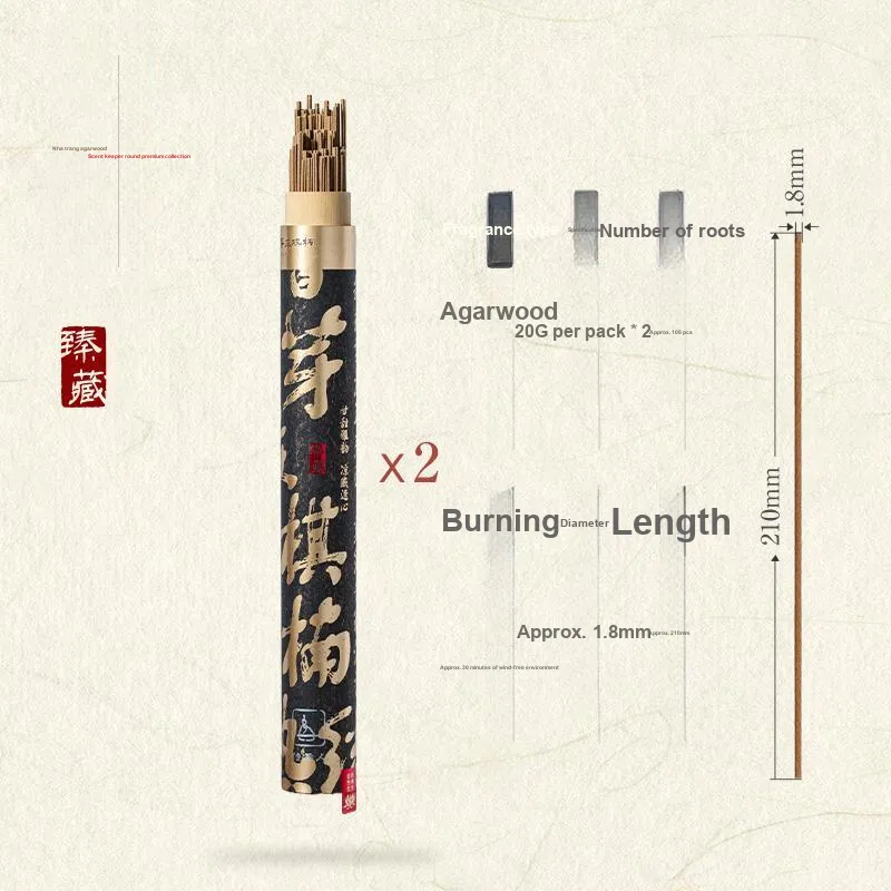 Waiters Collector's Edition, Nha Trang Aquilaria Agarwood Incense Stick 20g Pack-5