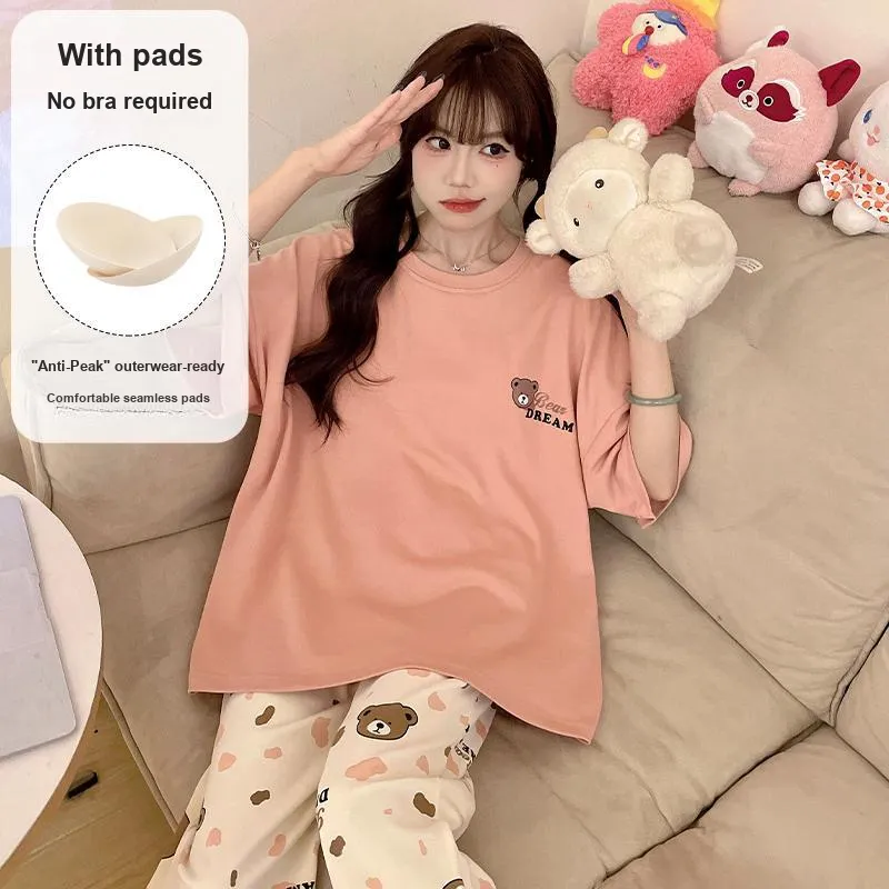 XIAFENYAN Pajama Set Women's Orange-5