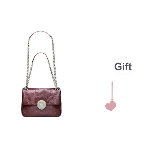 PECO Сумка через плечо из коровьей кожи женская черная коричневая