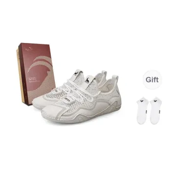 BECK Cushioning, Slip Resistant, Abrasion Resistant, Breathable Coverage Low Top Casual Shoes Men's Ecru