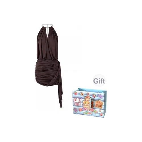 REMOULD Без рукавов Платье Женское Коричневое