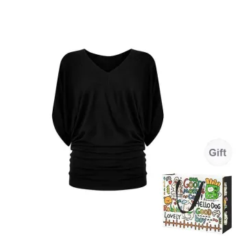 OURUOKE Batwing Sleeve T Shirt Women's