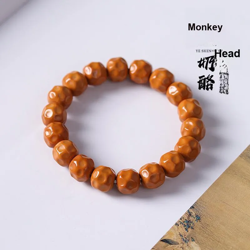 SHUZHUO Monkey Head Walnut Bracelets Unisex-1