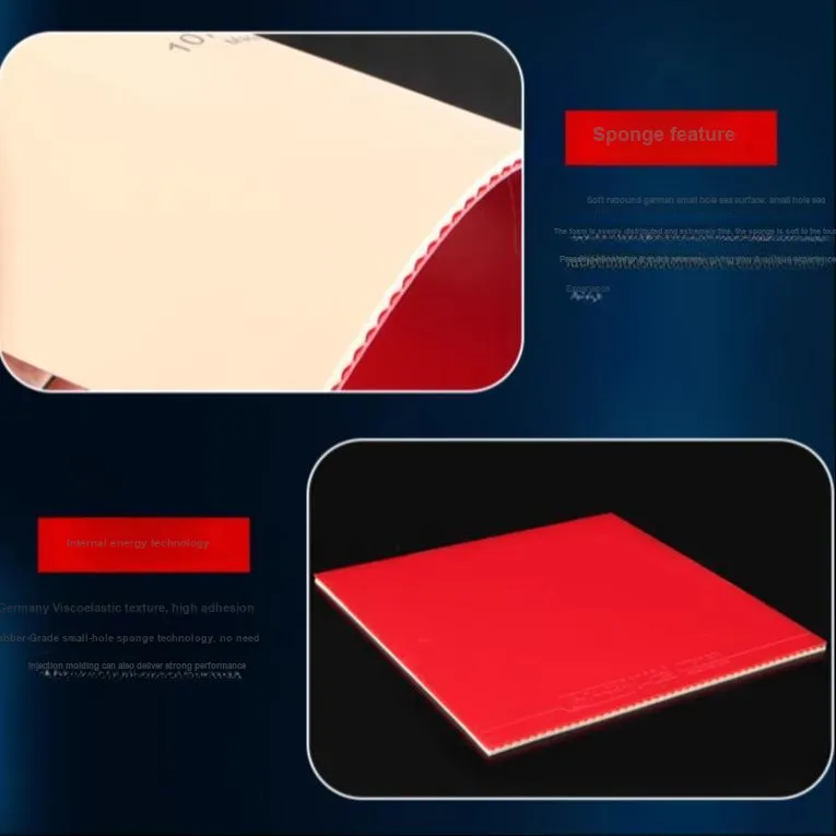 TIBHAR Table Tennis Rubbers Unisex 17*17cm Red-5