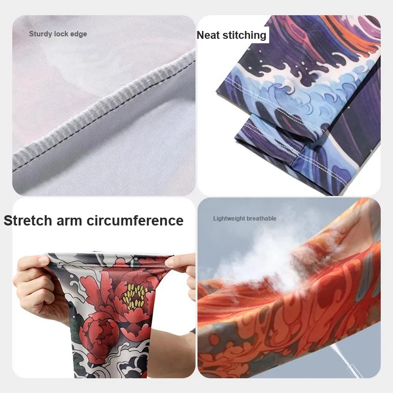 NANJIREN Lightweight Sun Protection Sleeves Men's-9