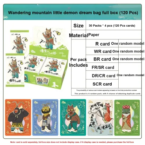 KAYOU Wandering Mountain Little Demon Movie Collection Card Dream Bag IP Anime Cards Complete Box KAYOU Бродячий Гора Little Demon Коллекционная карта фильма Сумка Dream с IP Аниме картами полная коробка
