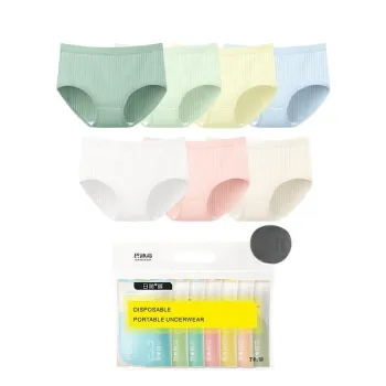 Badigao Disposable Underwear Women's Shopping Bag 7 Pack