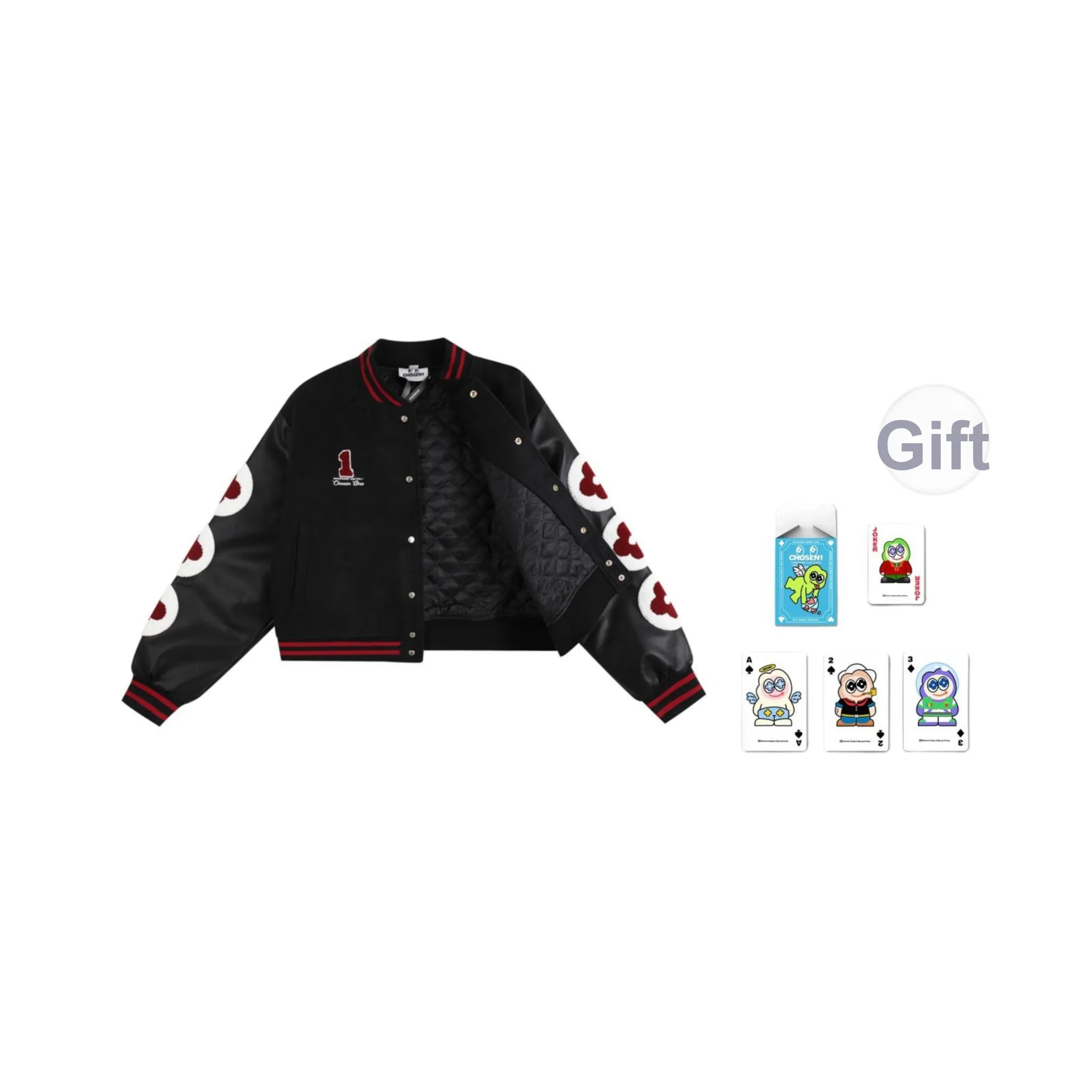 CHOSEN1 CH Бейсбольная куртка Унисекс Цветовая схема красного вина