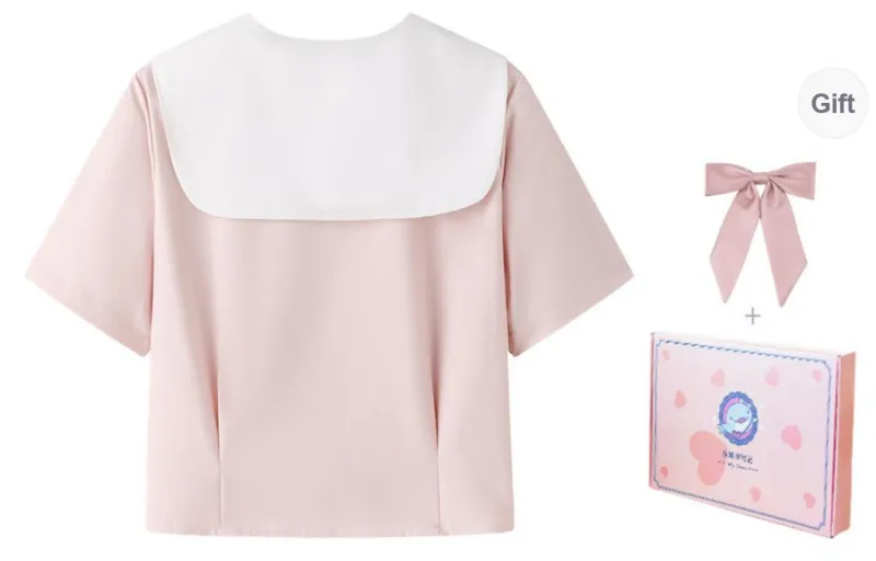 Tokyo Season Shirt Spring And Summer Women's Gift Box Set Pink-1