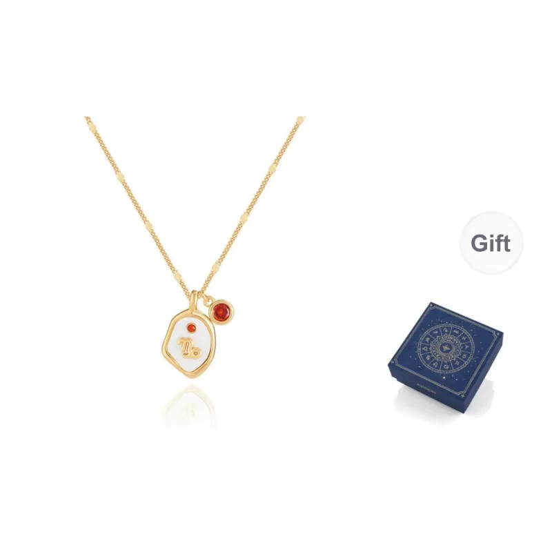 AJIDOU Shell Necklaces Women's Gold-7