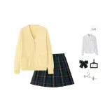 Yellow Sweater+Green High, Comes with Free Shirt+Small Accessories