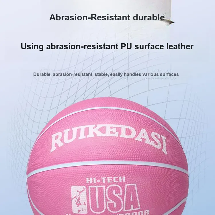 UMA PU Basketball Pink Size 7 Training Unisex-3