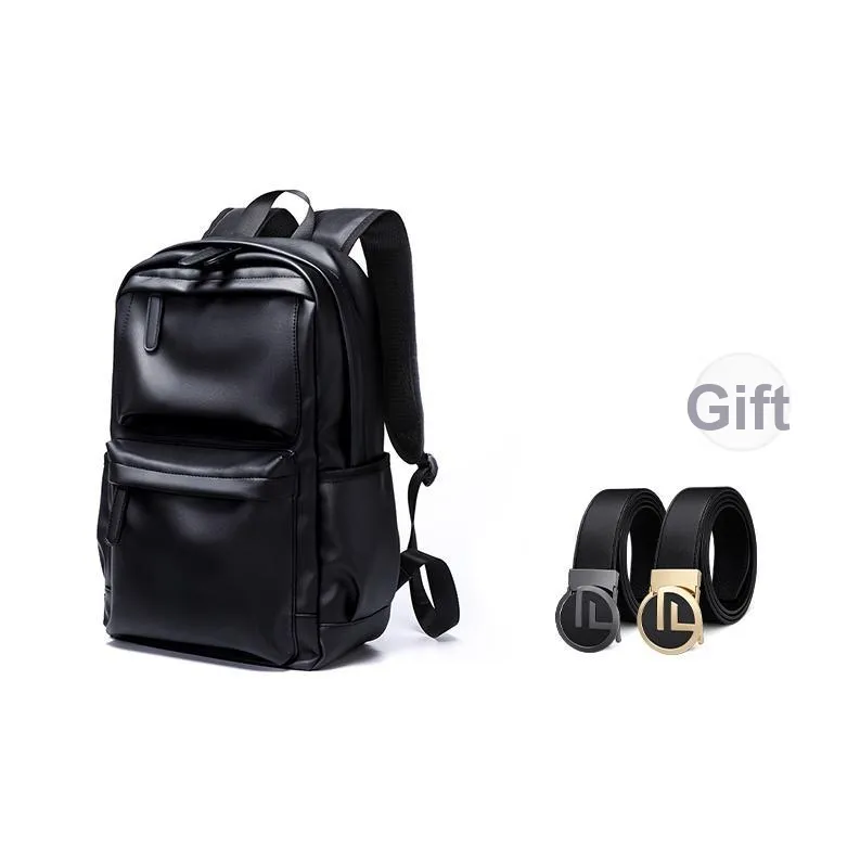 GOLF Leather Backpack Tubas Men's Black