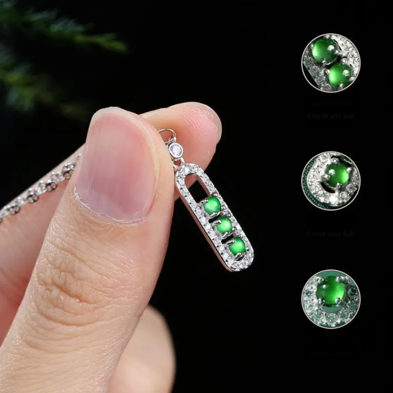 PEARL QUEEN Glutinous Jade Jadeite Necklaces Women's-2