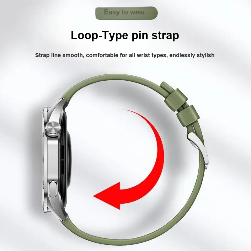 PULAISI Huawei Compatibility Watch Band 215mm Nylon, Silicone Material-1