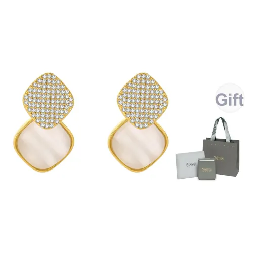 YPYN Сплав Серьги-гвоздики Женские Белые Золото