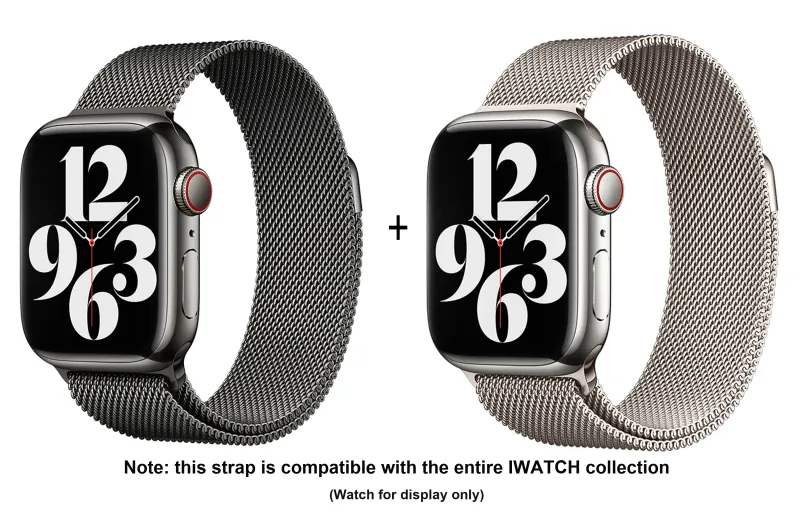 ZHISHENG Apple Compatibility Watch Band 38/40/41/42/44/45/49 All Stainless Steel Material-7