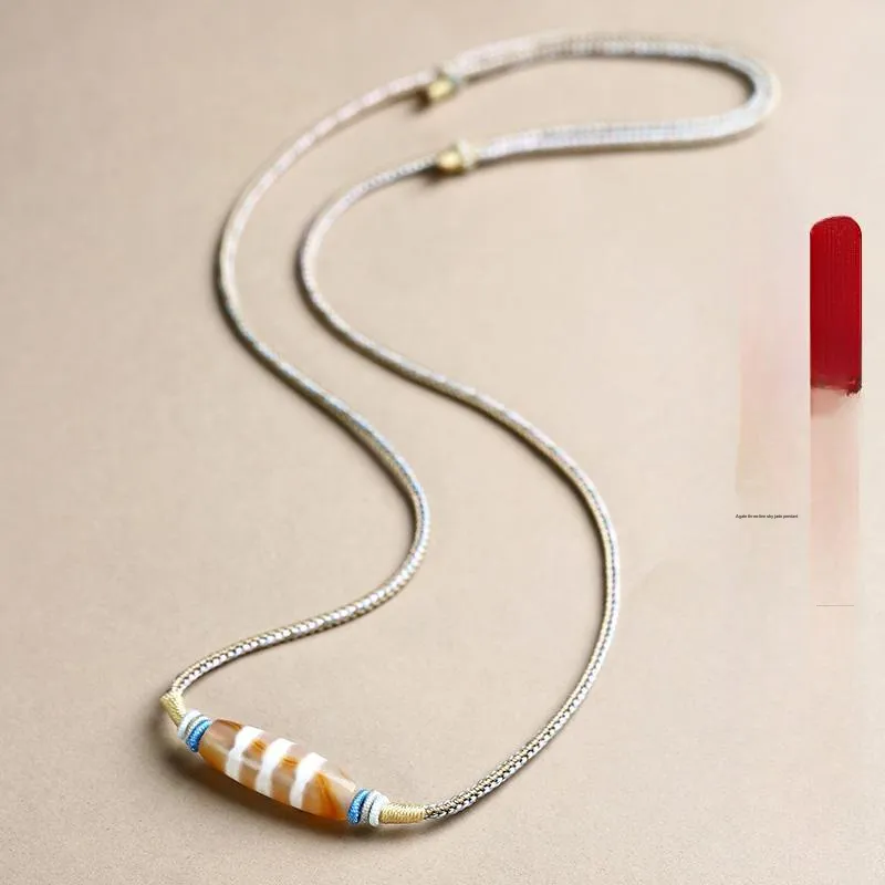 Phoenisess Agate Necklaces Unisex-1