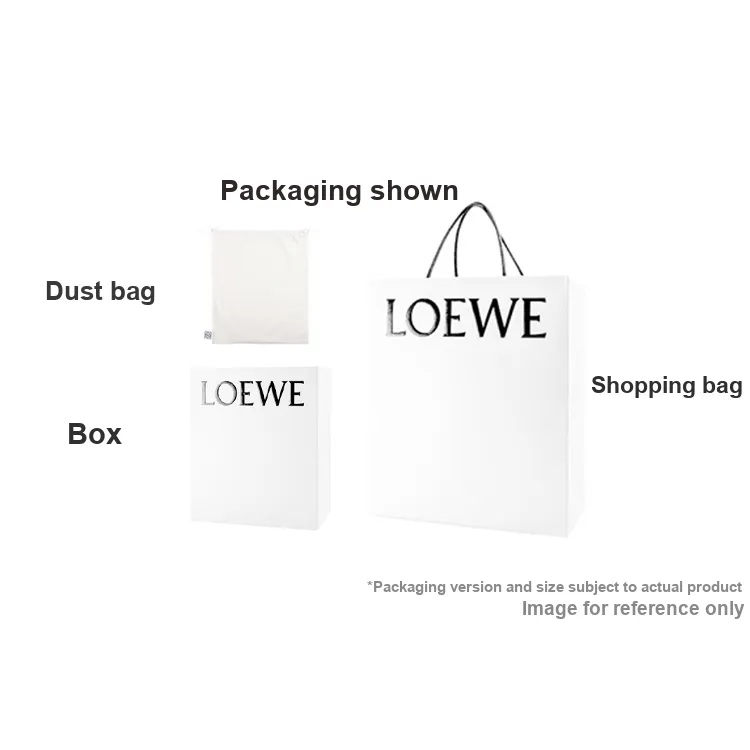 LOEWE Cubi Soft Smooth Calfskin Shoulder Bag Crossbody Bag Handbag Small Size Women's Deep Red-5