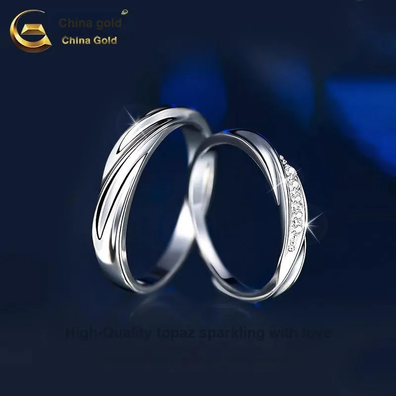 CHINA GOLD Topaz 925 Sterling Silver Rings Unisex-1