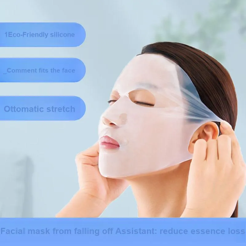 JIAOXUEFEI Facial Mask Fixed Silicone Mask For Applying Facial Masks Anti-Drop Gold Silicone Mask-1