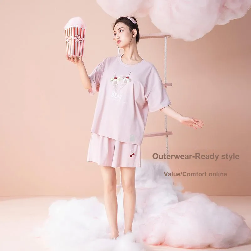 LUYOUYE Pajama Set Women's Pink-2