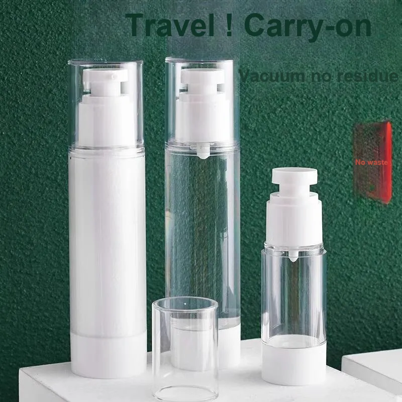 Love Of Wormwood Push Button Travel Vacuum Dosing Bottle Transparent Convenience-1