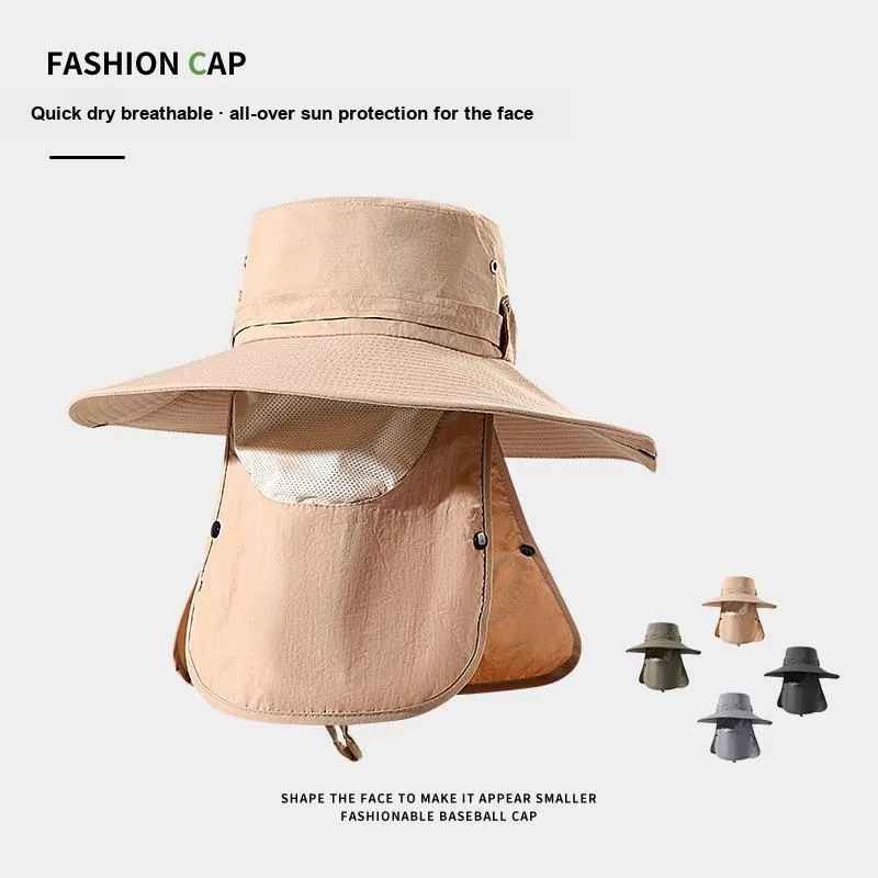 NANJIREN Polyester Sun Protection Hats Men's-4