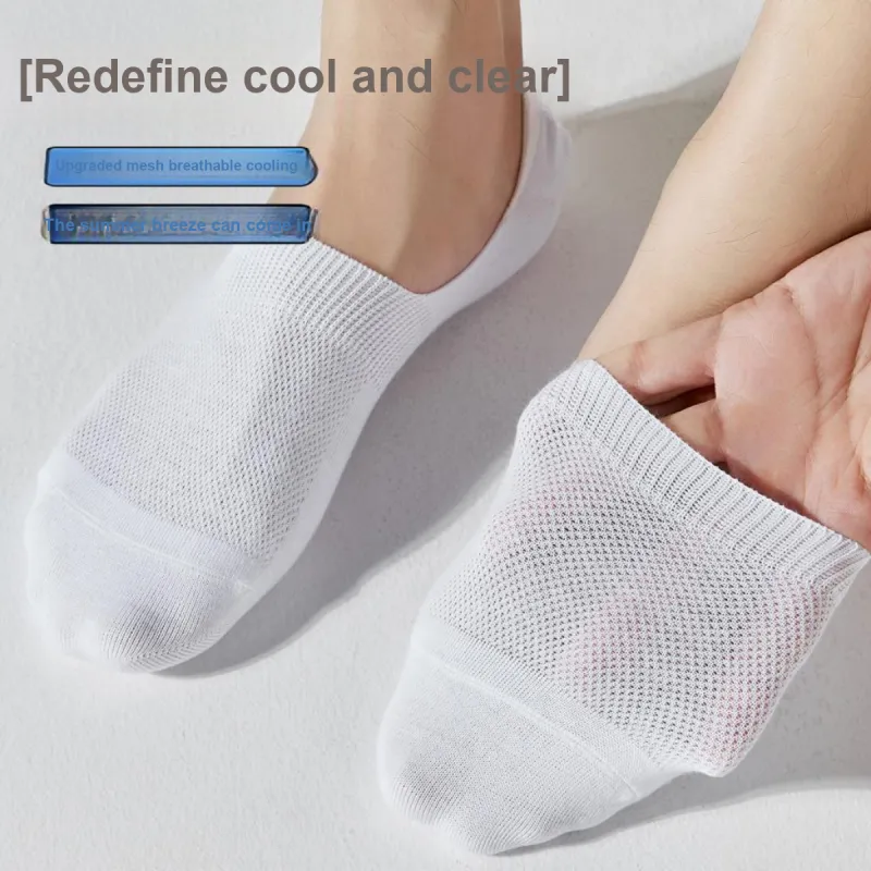 MIIOW No Show Socks Men's 5 Pack Mixed Color-3
