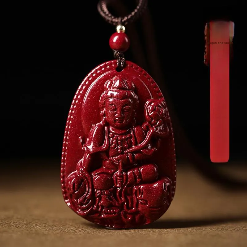 LOVING Reconstructed Cinnabar Necklaces Unisex-7