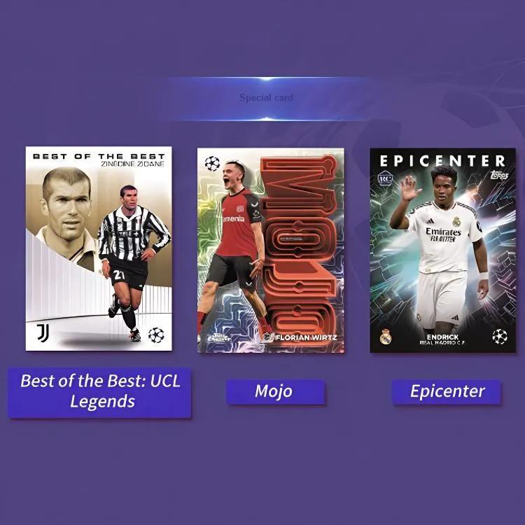Topps 24/25 UCC Club Competition Value Box UEFA Champions League, Player Card Grenade Sports Cards Whole Box-3