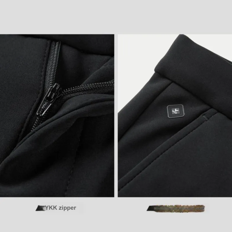 HLA Casual Pants Men Black T8-2