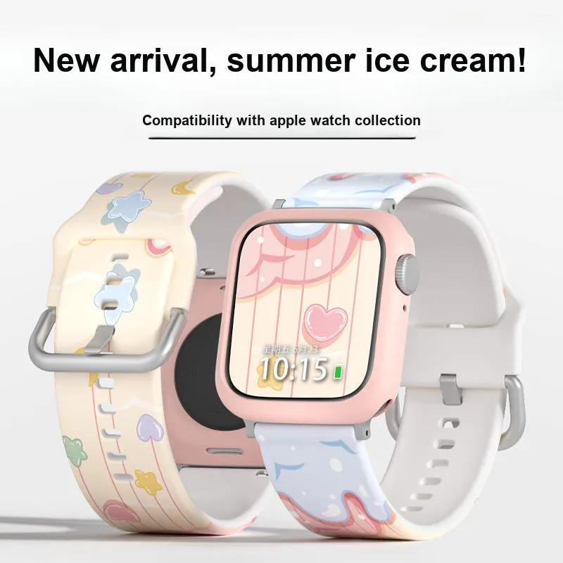 Miss Wrist Apple Compatibility Watch Band 135 200mm Silicone Material-5