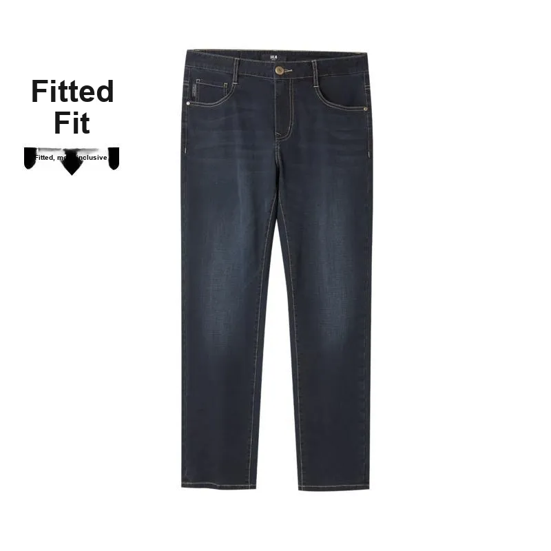 HLA Jeans Men Blue Gray Denim Gradient Dark 64-4