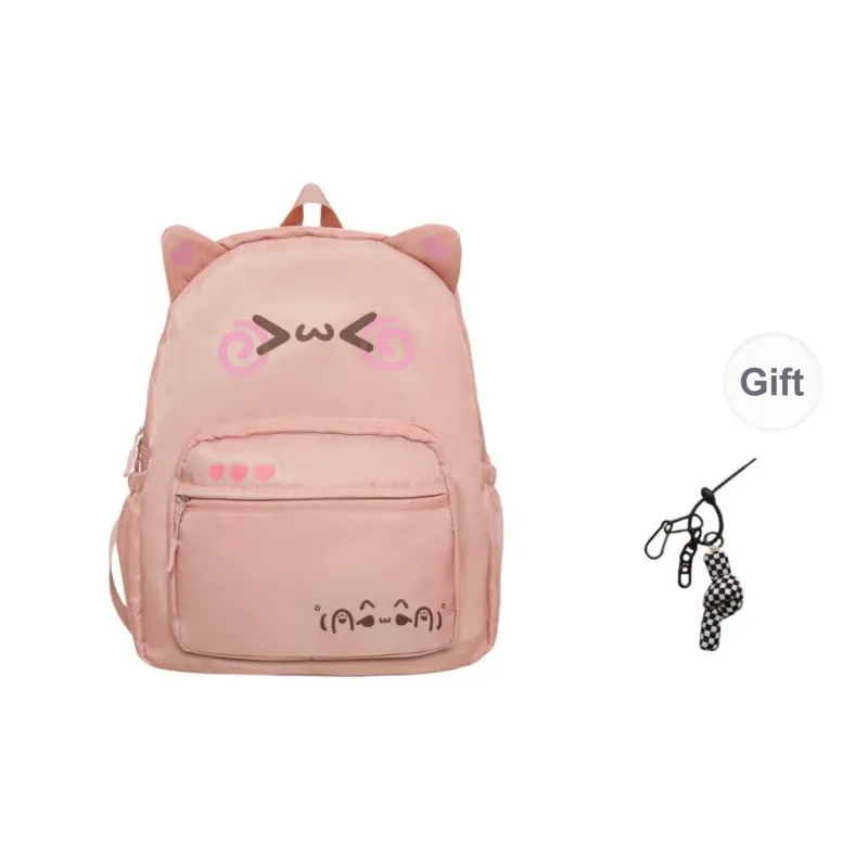 KAMLUI Nylon Backpack Regular Unisex White/Pink/Blue-5