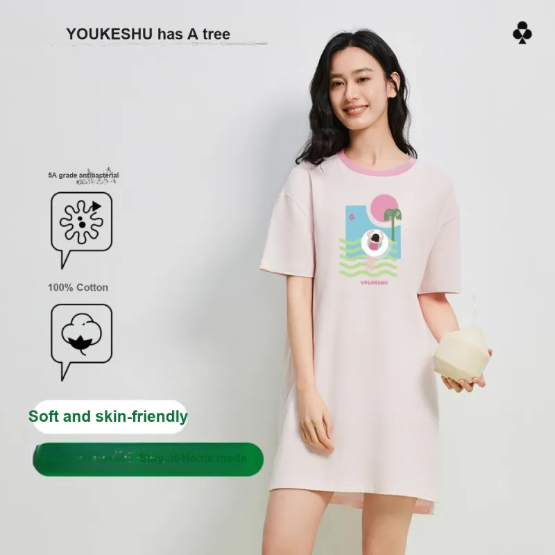 YOUKESHU Nightgown Women's Shopping Bag-1